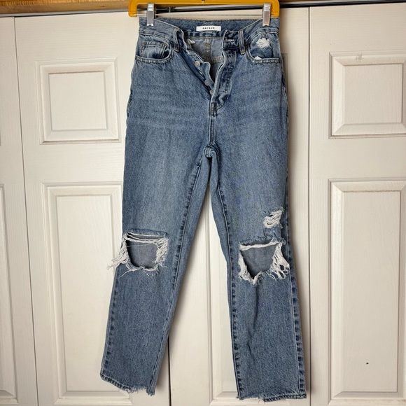PacSun High Rise Blue Distressed Jeans - Picture 7 of 8